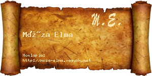 Móza Elma névjegykártya